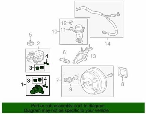 GM Compatible with Genuine 2010-2017 Equinox Terrain Brake Master Cylinder Kit 20990924 in Saudi Arabia