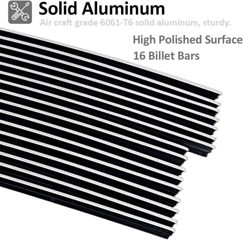Polished Upper Bumper Billet Grille Fits 1997-1998 Ford Expedition/F-150 4WD Bar Replacemnt Billet Grille Combo in Saudi Arabia
