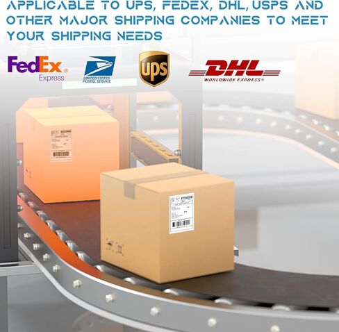 MFLABEL® 6 Rolls Dymo 1744907 Compatible Thermal Shipping Postage Label for 4XL Plus 24pcs Fragile Stickers in Kuwait