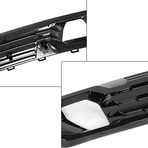 مصد شبكة الشواية الأمامية السفلية من Partsflow جميع الكروم لـ 2019-2022 GMC Sierra 1500 AT4 Denali style 84176747 in Kuwait