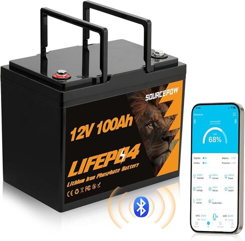 بطارية ليثيوم 12.8 فولت 170 أمبير LiFePO4 BCI Group 31، بطاريات دورة عميقة قابلة لإعادة الشحن مع 150 أمبير BMS، 8000+ دورات عميقة، لمحرك التصيد والقوارب والمركبات الترفيهية والطاقة الشمسية وخارج الشبكة in Saudi Arabia