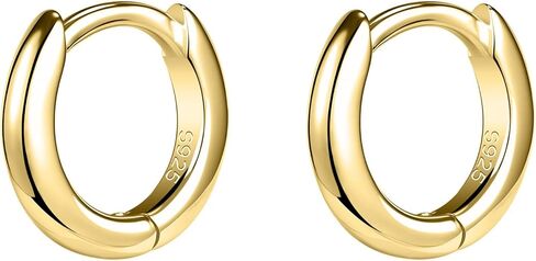 AoedeJ 925 Sterling Silver Hoop Earrings for Women Small Hoopsfor Second Hole Hoops Sterling Silver Huggie Earrings for Girls in Saudi Arabia