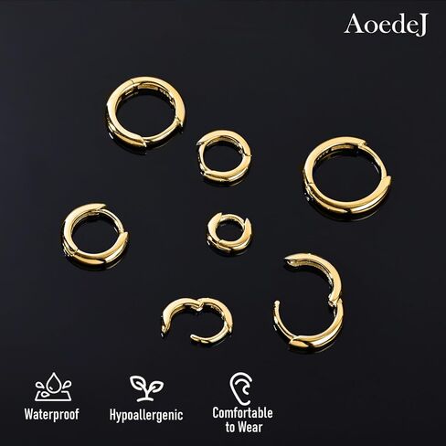 AoedeJ 925 Sterling Silver Hoop Earrings for Women Small Hoopsfor Second Hole Hoops Sterling Silver Huggie Earrings for Girls in Saudi Arabia