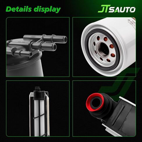 6.7 عنصر فلتر الوقود FD4624 باور ستروك، وفاصل الوقود/الماء وفلتر زيت FL2051S متوافق مع محرك 2017-2025 F-250، F-350، F-450، F-550 Super Duty 6.7L V8، يستبدل # FD-4625، HC3Z-9N184-B in Kuwait