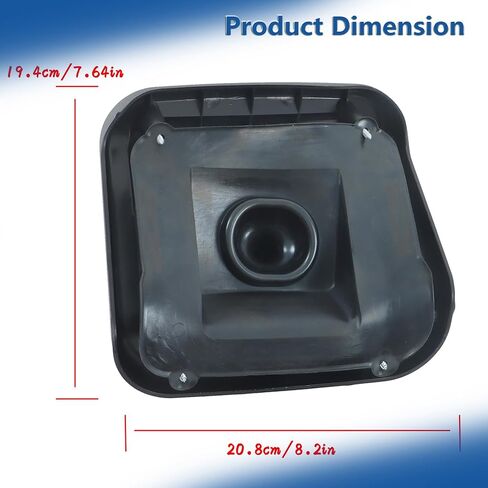 Silscvtt 1PCS Black 4 x 4 Transfer Case Manual Shifter Boot Replacement for F250 F350 5.4L 6.0L 1999-2007 F81Z7277BC in Saudi Arabia