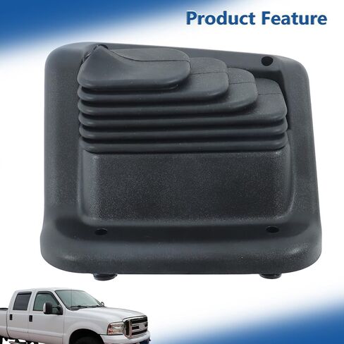 Silscvtt 1PCS Black 4 x 4 Transfer Case Manual Shifter Boot Replacement for F250 F350 5.4L 6.0L 1999-2007 F81Z7277BC in Saudi Arabia
