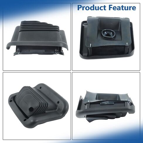 Silscvtt 1PCS Black 4 x 4 Transfer Case Manual Shifter Boot Replacement for F250 F350 5.4L 6.0L 1999-2007 F81Z7277BC in Saudi Arabia