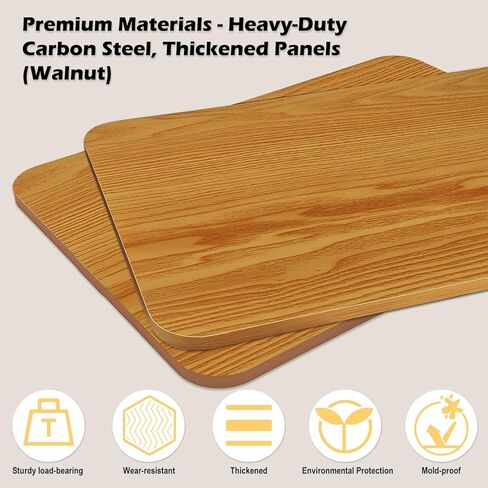 عربة دوارة مع سطح طاولة خشبي، عربة أدوات معدنية من 3 طبقات مع عجلات قابلة للقفل، عربة تخزين دوارة مع سطح طاولة للمطبخ والمكتب وغرفة النوم (أسود) in Kuwait