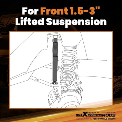maXpeedingrods 1.5-3" Front Shock Absorbers for Dodge Ram 1500 2WD 2002-2008, G1 Version in Saudi Arabia