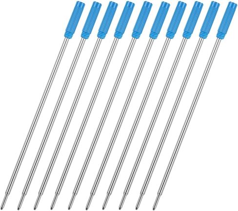 عبوات حبر جاف مقاس 4.5 بوصة للأقلام الملتوية، رأس متوسط ​​1 مم، (10 قطع حبر أسود) in Kuwait
