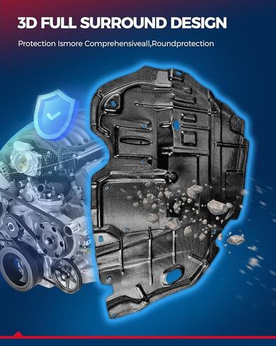 KAX Engine Splash Shield Compatible with 2013-2018 Fusion, 2013-2018 MKZ L4 2.0L Replace# DG9Z6P013E 1PC in Saudi Arabia