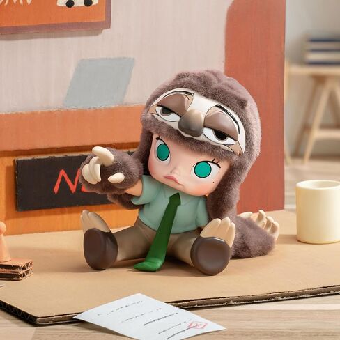 شخصيات صندوق عمياء من سلسلة POP MART Molly × Zootopia ذات العلامة التجارية المشتركة، ألعاب قابلة للتجميع، ديكورات منزلية، هدايا عيد ميلاد للعطلات للفتيات والفتيان، صندوق واحد in Kuwait