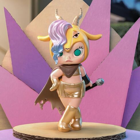 شخصيات صندوق عمياء من سلسلة POP MART Molly × Zootopia ذات العلامة التجارية المشتركة، ألعاب قابلة للتجميع، ديكورات منزلية، هدايا عيد ميلاد للعطلات للفتيات والفتيان، صندوق واحد in Kuwait