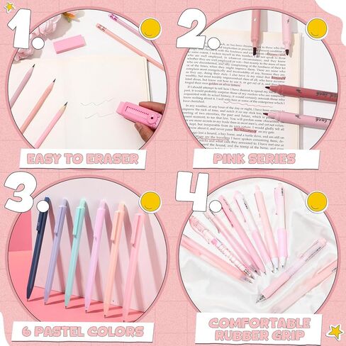 56 قطعة من اللوازم الجمالية مع مقلمة ذات سعة كبيرة وأقلام حبر جاف وأقلام تحديد وأقلام رصاص ميكانيكية وممحاة ومبراة لمكتب الكتابة الثابتة in Kuwait