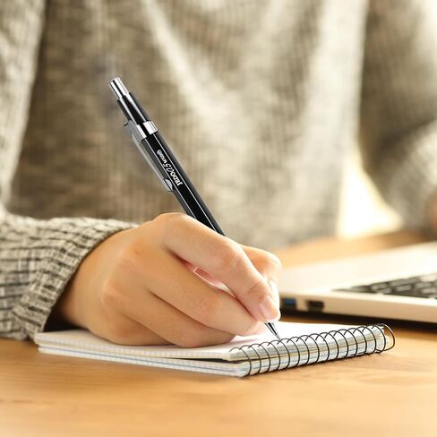 مجموعة أقلام رصاص ميكانيكية معدنية مكونة من 4 قطع من Outus مع قبضة مضادة للانزلاق تتضمن 4 أقلام رصاص قابلة للسحب وعبوات للرسم والرسم والتوضيح (0.9 مم، أصفر) in Saudi Arabia