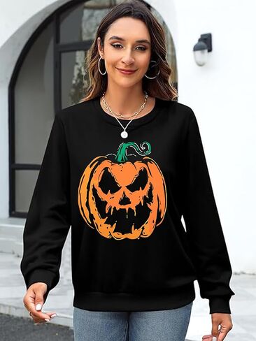 Halloween Sweatshirts for Women Halloweentown University T Shirt Funny Party Spooky Academy Pullover Sweatshirt in Kuwait