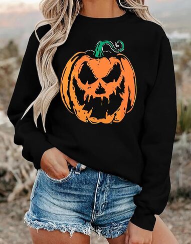 Halloween Sweatshirts for Women Halloweentown University T Shirt Funny Party Spooky Academy Pullover Sweatshirt in Kuwait