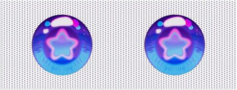 Stars Graphics fursuit Eye mesh Plastic for Making fursuit Head Materials,Eye diameter3.15in/8cm,Can Customize Graphics (Red) in Saudi Arabia
