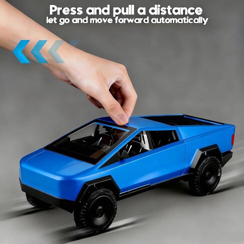 1/32 Pickup Truck Toy car 3-in-1 Travel RV Set with Metal Pickup, Removable Camper & Off-Road Motorcycle Cool Sound & Light Effects,Christmas Birthday Gift (Silver) in Saudi Arabia
