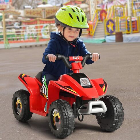 HONEY JOY Ride On ATV, 6V Mini Off-Road Battery Powered Motorized Quad for Kids, Anti-Slip Wheels, RWD 4-Wheeler Electric Ride On Toy Car for Toddlers (Blue) in Saudi Arabia