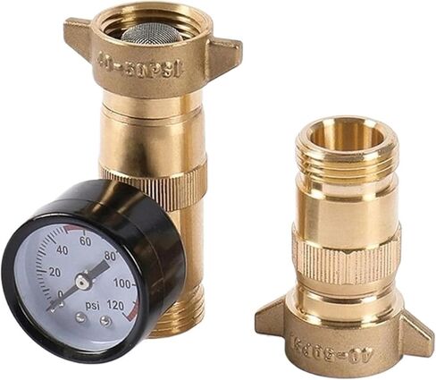 1pcs J0PC Brass Water Pressure Regulator Suitable For Rvs Caravans Trailers 3/4 Inch Leadfree Protective Pipeline with Instruments in Saudi Arabia