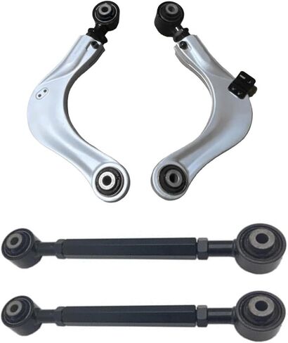 4Pcs Aluminium Alignment Arms Left & Right Rear Camber & Toe Kit Compatible with 2016-2024 Honda Civic; 2018-2024 Accord; 2017-2024 CR-V; Compatible with 2019-2024 Honda Insight in Saudi Arabia