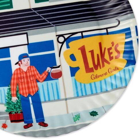 Hallmark Gilmore Girls Appetizer Plates, Set of 4 (Luke's Diner, Doose's Market, Stars Hollow) Mom Gift for Mothers Day in Saudi Arabia