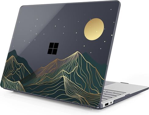 حافظة مطبوعة من Mektron لجهاز 2025 Microsoft Surface Laptop Windows 11 Copilot+ PC Surface Laptop 13 بوصة غطاء شاشة تعمل باللمس يناسب الطراز 2095، رخام وردي in Saudi Arabia