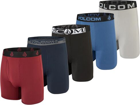 Volcom Mens Boxer Briefs Poly Spandex Performance Boxer Briefs Underwear in Saudi Arabia