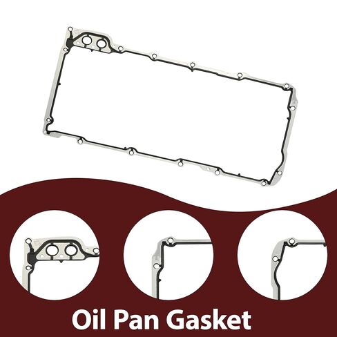 Valve Cover Gasket & Oil Pan Gasket Fit for Fits Chevrolet Express Avalanche Silverado GMC Savana Sierra Cadillac Pontiac Saab Isuzu GM LS V8 4.8L 5.3L 5.7L 6.0L 6.2L 1999-2020 in Saudi Arabia