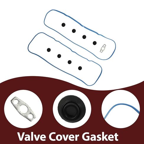 Valve Cover Gasket & Oil Pan Gasket Fit for Fits Chevrolet Express Avalanche Silverado GMC Savana Sierra Cadillac Pontiac Saab Isuzu GM LS V8 4.8L 5.3L 5.7L 6.0L 6.2L 1999-2020 in Saudi Arabia