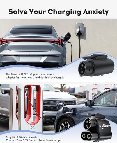محول NACS إلى CCS، محول شحن السيارة الكهربائية لمحطات شحن Tesla V1/V2/V3/V4 DC لموديلات Ford وRivian الكهربائية الكاملة، 500 أمبير، 250 كيلو واط تيار مستمر للشحن السريع، محول NACS إلى CCS1 in Saudi Arabia