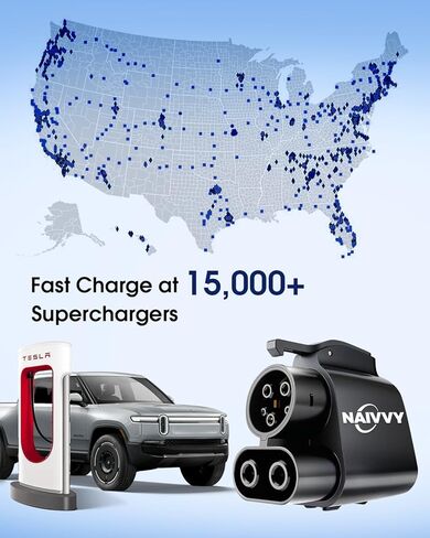 محول NACS إلى CCS، محول شحن السيارة الكهربائية لمحطات شحن Tesla V1/V2/V3/V4 DC لموديلات Ford وRivian الكهربائية الكاملة، 500 أمبير، 250 كيلو واط تيار مستمر للشحن السريع، محول NACS إلى CCS1 in Saudi Arabia