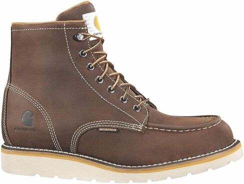 Carhartt Women's Wedge 6" Waterproof Steel Toe FW6225-W Ankle Boot, Light Brown Oil Tanned, 7.5 Wide in Saudi Arabia