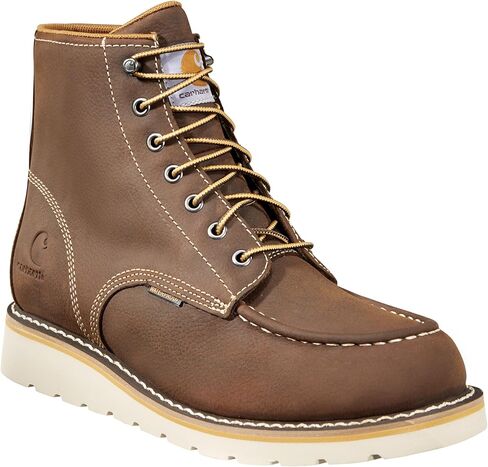 Carhartt Women's Wedge 6" Waterproof Steel Toe FW6225-W Ankle Boot, Light Brown Oil Tanned, 7.5 Wide in Saudi Arabia