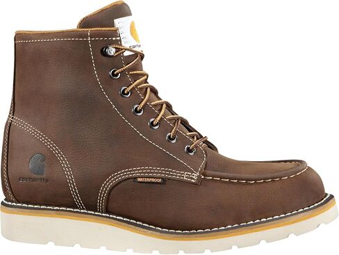 Carhartt Women's Wedge 6" Waterproof Steel Toe FW6225-W Ankle Boot, Light Brown Oil Tanned, 7.5 Wide in Saudi Arabia