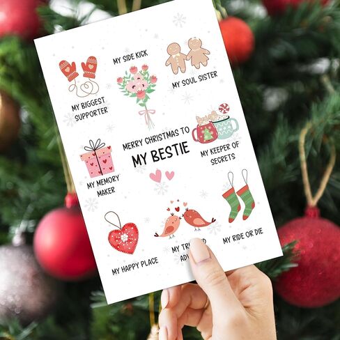 Merry Christmas Card for Boyfriend Girlfriend, Romantic Merry Christmas Cards for Wife Husband, Love Poem Xmas Card for Her Him-I Met You in Saudi Arabia