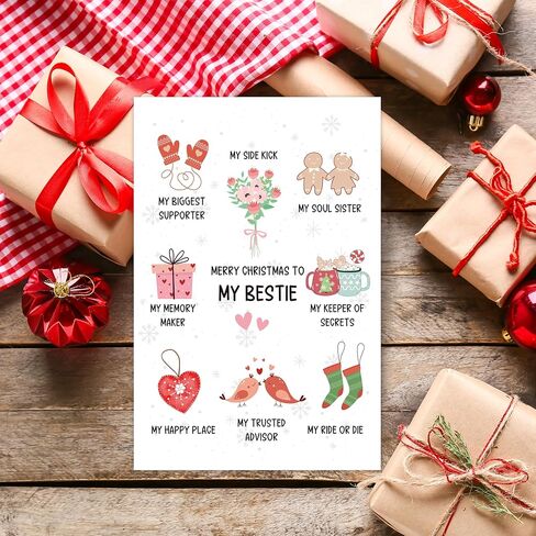 Merry Christmas Card for Boyfriend Girlfriend, Romantic Merry Christmas Cards for Wife Husband, Love Poem Xmas Card for Her Him-I Met You in Saudi Arabia