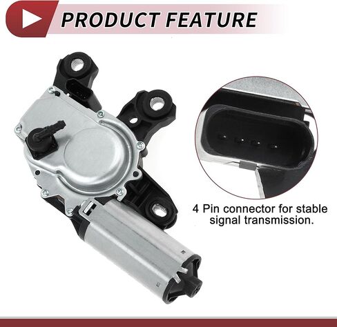 Windshield Wiper Motor for VW Touareg 2011-2017 Rear Windscreen Wiper Motor Replacement No.7P6955711/7P6955711A/7P6955711B 4 Pin in Saudi Arabia