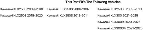 رافعة تحول قابلة للطي من TUSK طرف أسود/أخضر لـ Kawasaki KLX300 2021-2022 in Saudi Arabia