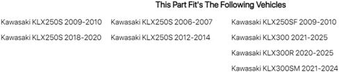 رافعة تحول قابلة للطي من TUSK طرف أسود/أخضر لـ Kawasaki KLX300 2021-2022 in Saudi Arabia