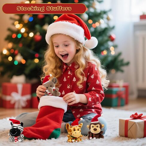 مجموعة حيوانات محشوة صغيرة من Spoilu، 12 قطعة حيوانات قطيفة لطيفة، ألعاب قطيفة صغيرة على شكل حيوانات الغابة مقاس 4.5 بوصة، مناسبة للحفلات ذات الطابع الحيواني in Kuwait