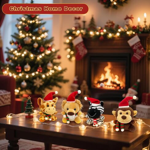 مجموعة حيوانات محشوة صغيرة من Spoilu، 12 قطعة حيوانات قطيفة لطيفة، ألعاب قطيفة صغيرة على شكل حيوانات الغابة مقاس 4.5 بوصة، مناسبة للحفلات ذات الطابع الحيواني in Kuwait