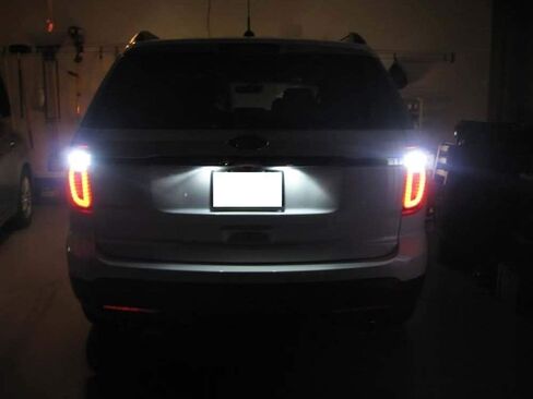 iJDMTOY Xenon White Full LED License Plate Light Kit Compatible with Ford C-Max Edge Transit Connect Ecosport Ranger, Jaguar XF XJ, 18-SMD White LED & Can-Bus Error Free in Saudi Arabia