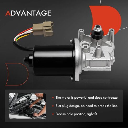 A-Premium Front Windshield Wiper Motor Compatible with Peterbilt 379 Wiper Motor, 5-Pin, Left Hand Drive in Saudi Arabia