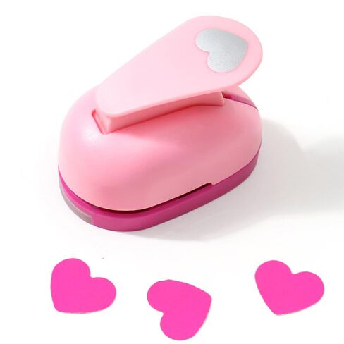 Heart Punch - 25mm Lever Action, Heart Shaped Hole Punch for Paper Crafts, Weddings, Cardstock, Gift Wrapping, Greeting Cards & Scrapbooks in Saudi Arabia