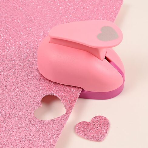Heart Punch - 25mm Lever Action, Heart Shaped Hole Punch for Paper Crafts, Weddings, Cardstock, Gift Wrapping, Greeting Cards & Scrapbooks in Saudi Arabia