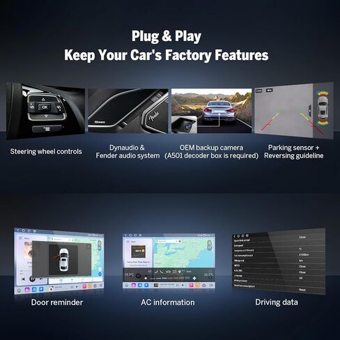 Eonon VW/SEAT/Skoda Android 13 Wireless Apple CarPlay & Android Auto Car Radio with 2GB RAM 32GB ROM & 9 Inch IPS Touch Screen-VWA13 in Saudi Arabia