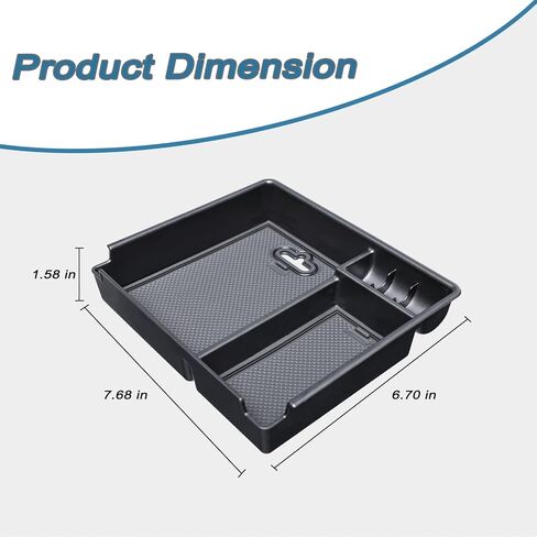صينية تنظيم وحدة التحكم المركزية JKCOVER متوافقة مع ملحقات Toyota 4Runner 2010-2021 2022 2023 2024 وKia Telluride 2020-2024، وإدراج صندوق مسند الذراع للتخزين الثانوي ABS المواد السوداء in Kuwait