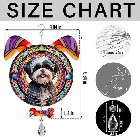 Boxer Dog Ears Wind Spinner, Boxer Wind Spinner Hanging for Yard and Garden in Saudi Arabia